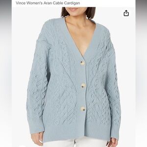 Vince Women's Aran Cable Cardigan